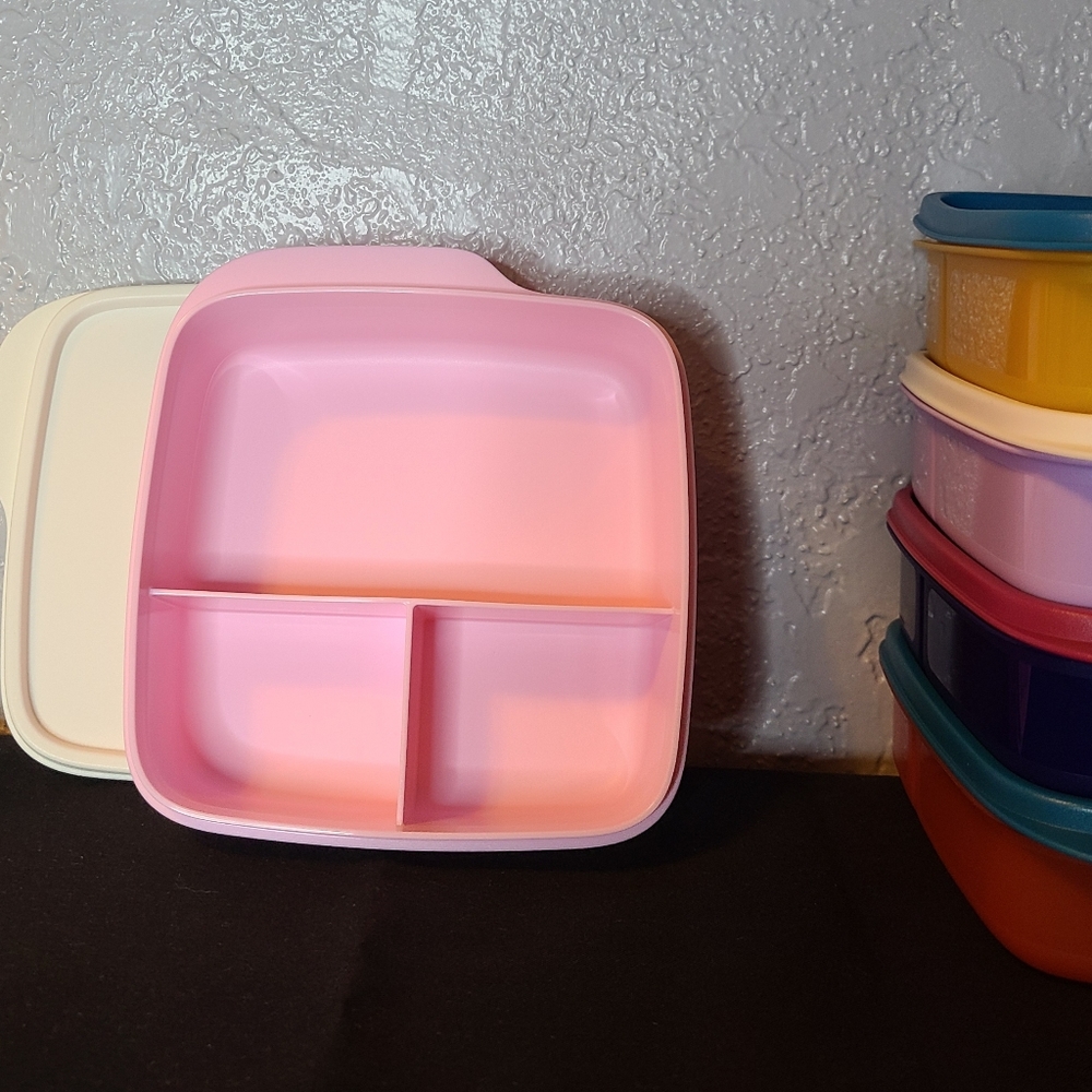 Tupperware - Bento Lunch Container Pink